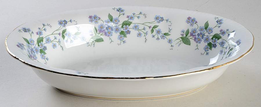 Forget Me Not 10" Oval Vegetable Bowl by Paragon-1
