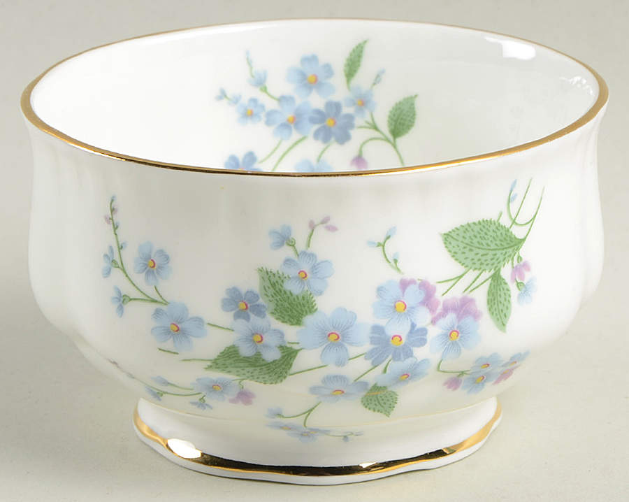 Forget Me Not Mini Open Sugar Bowl by Paragon-1