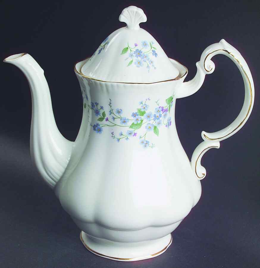Forget Me Not Coffee Pot & Lid by Paragon-1