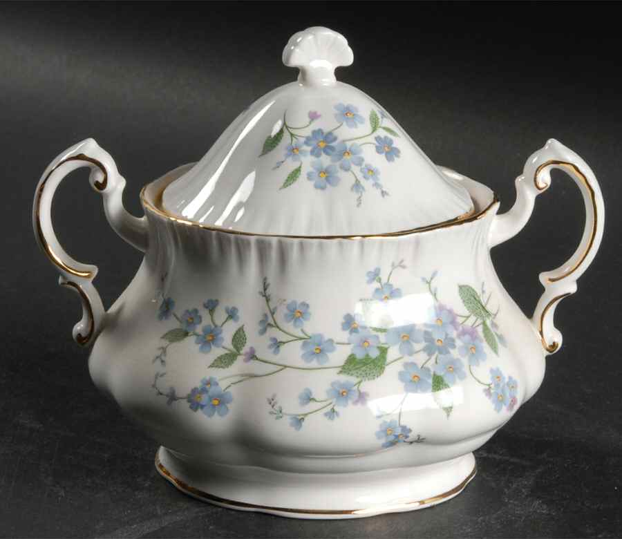 Forget Me Not Sugar Bowl & Lid by Paragon-1