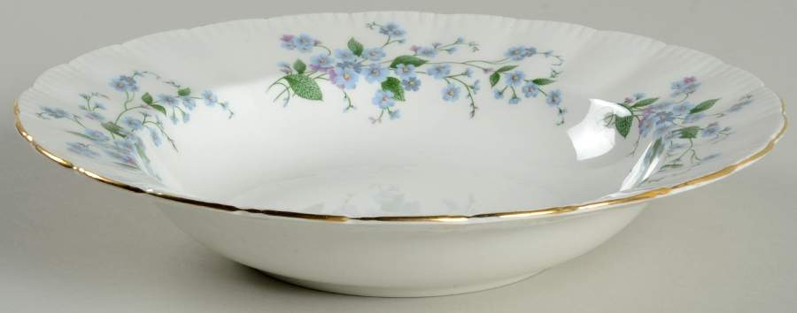 Forget Me Not Large Rim Soup Bowl by Paragon-1