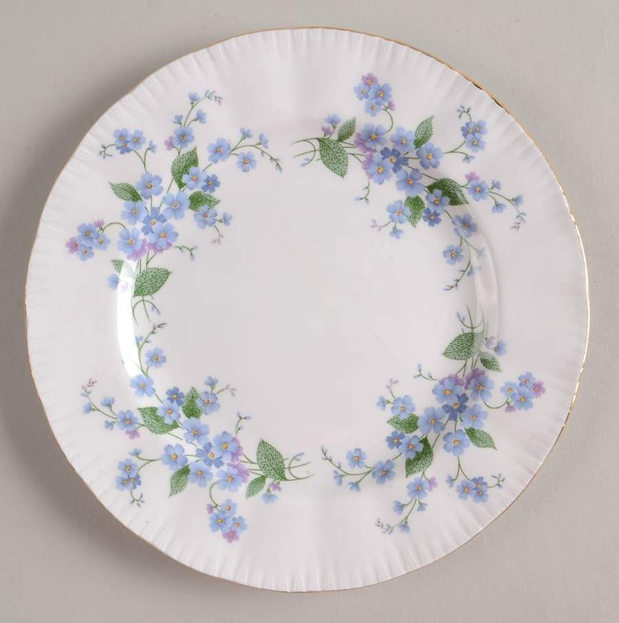 Forget Me Not Dessert/Pie Plate by Paragon-1