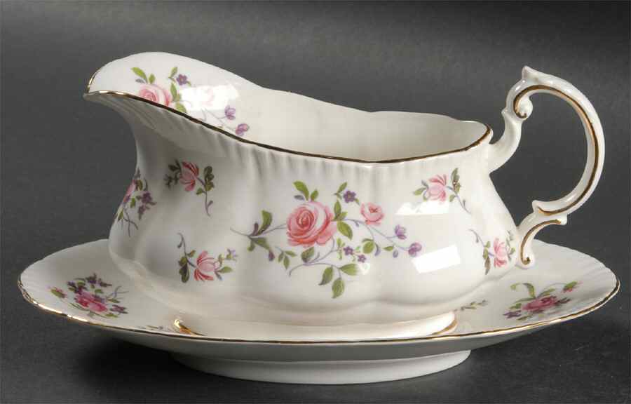 Fragrance Gravy Boat & Underplate by Paragon-1