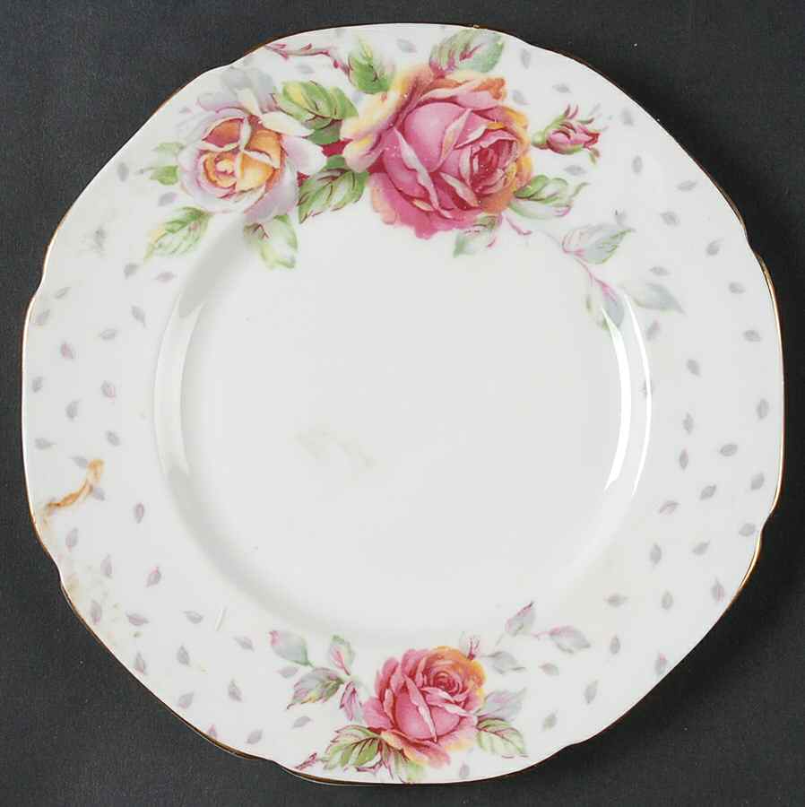 Golden Emblem (White) Bread & Butter Plate by Paragon-1