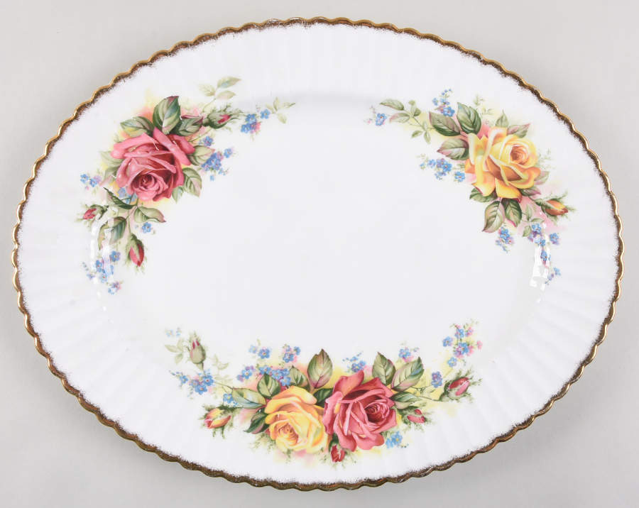 Grandma Roses 13" Oval Serving Platter by Paragon-1