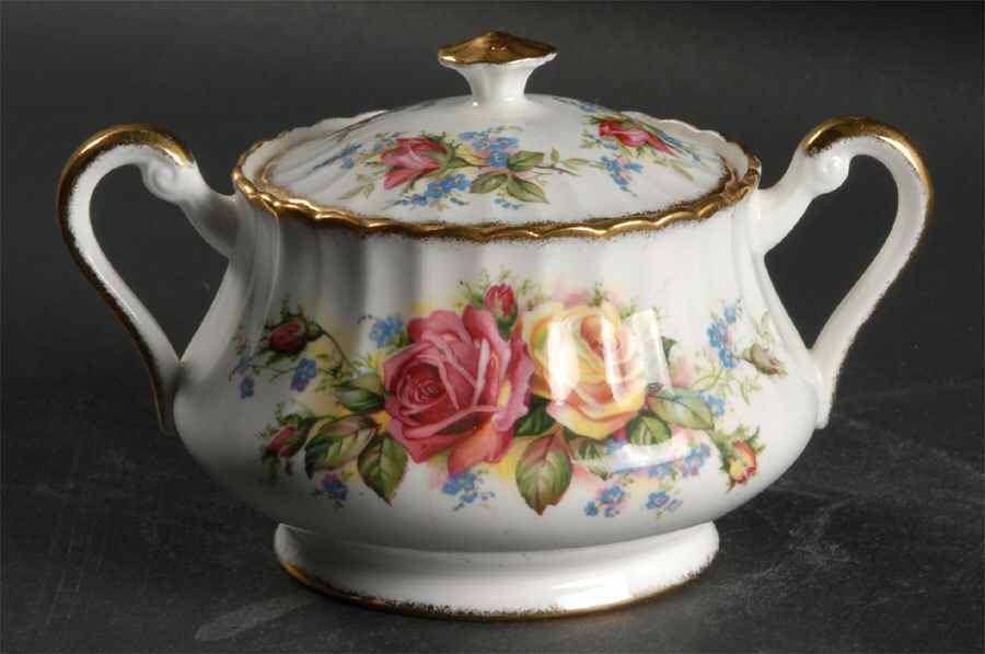Grandma Roses Sugar Bowl & Lid by Paragon-1