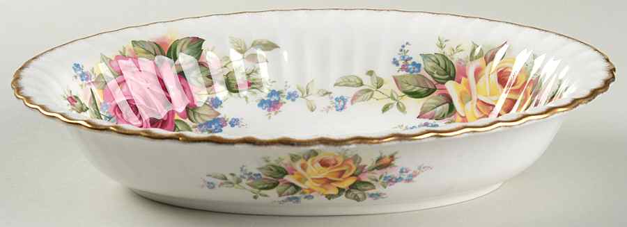 Grandma Roses 10" Oval Vegetable Bowl by Paragon-1