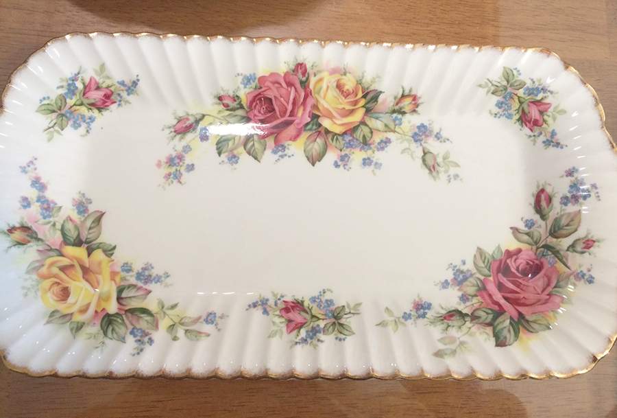 Grandma Roses Large Sandwich Tray by Paragon-1