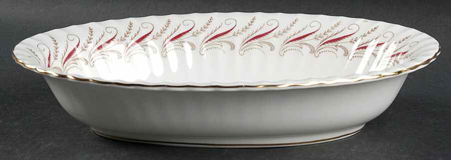 Harmony Red 10" Oval Vegetable Bowl by Paragon-1