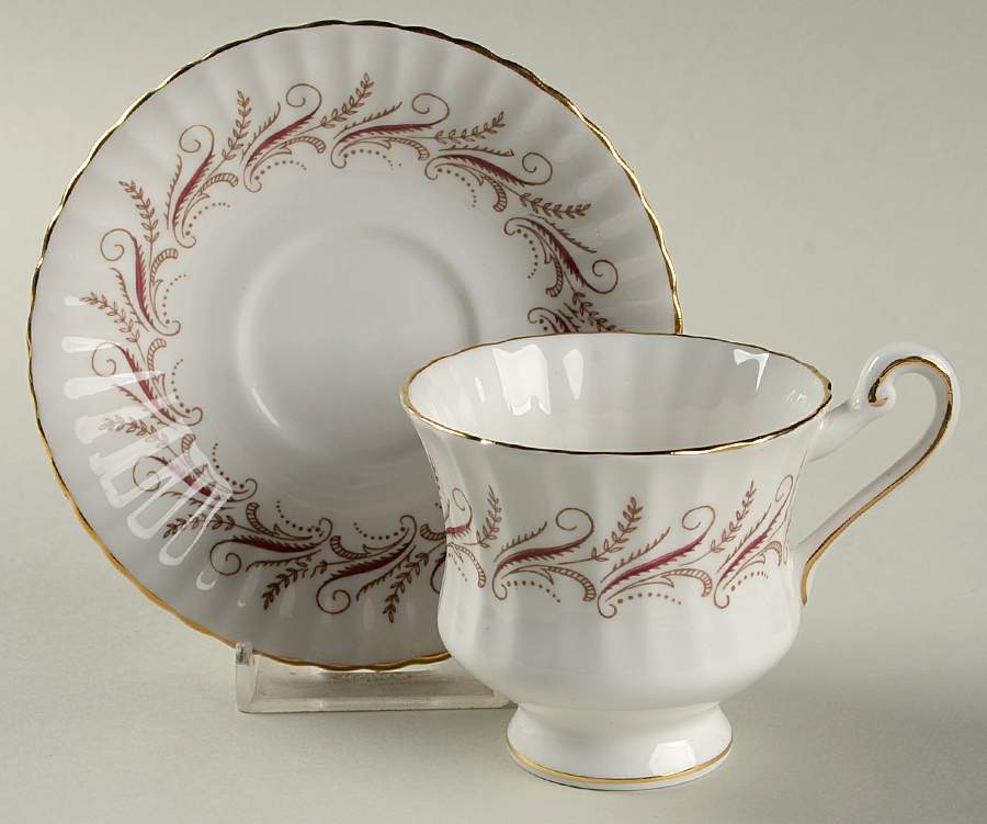 Harmony Red Footed Demitasse Cup & Saucer Set by Paragon-1