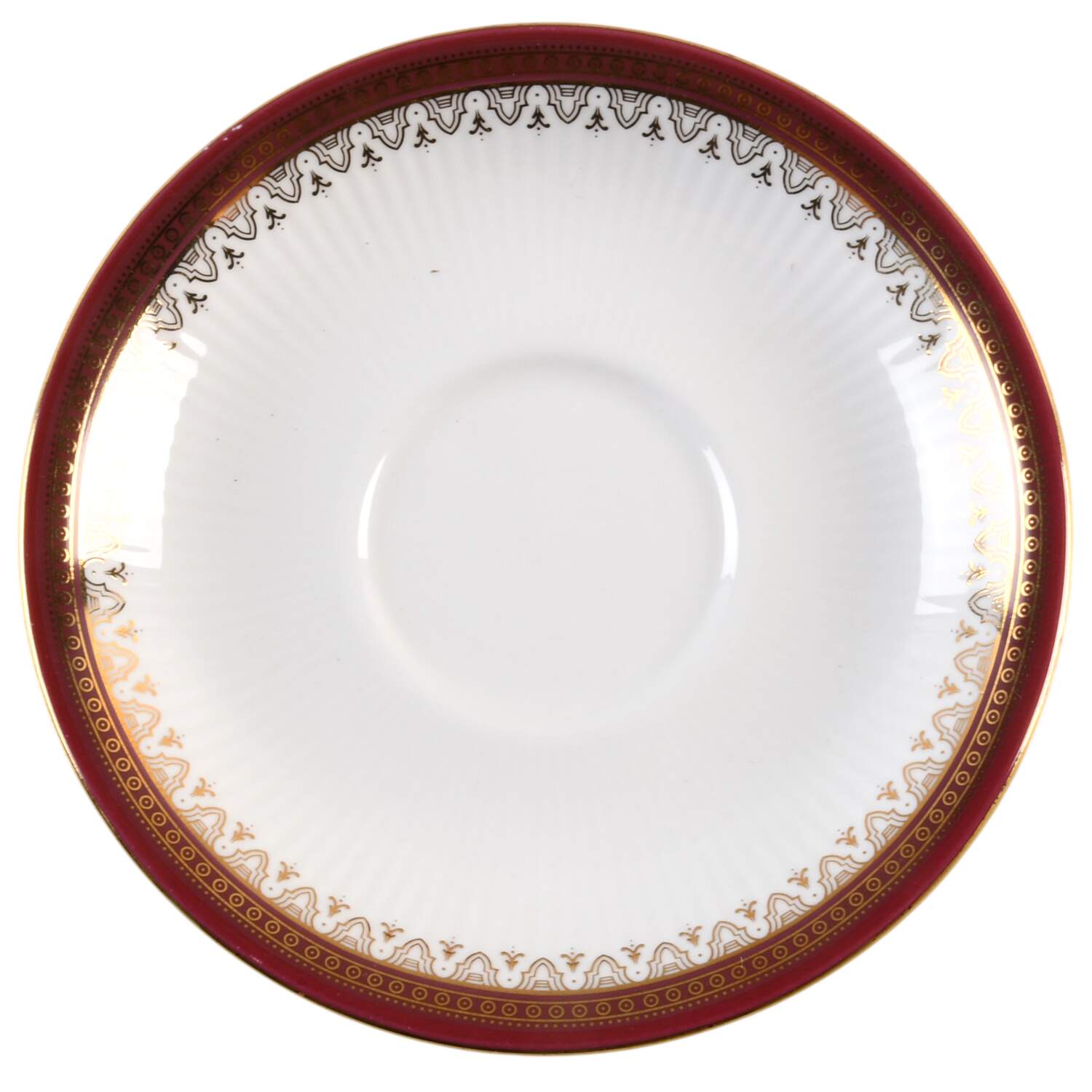 Holyrood Red (Smooth, No Flowers) Saucer by Paragon-1