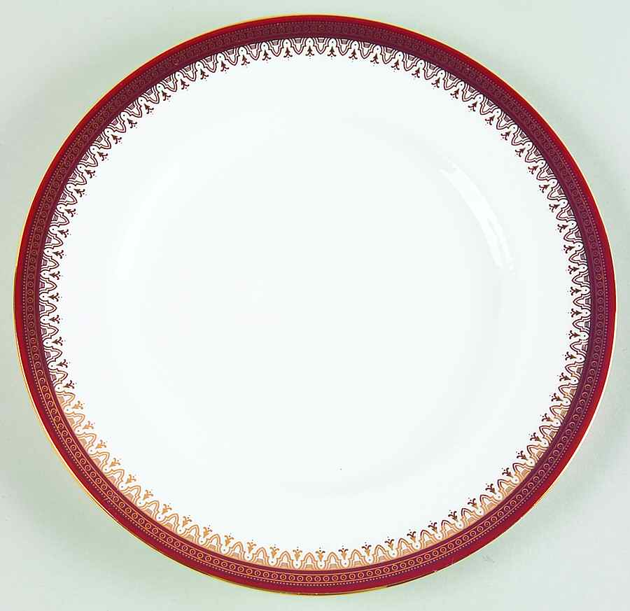Holyrood Red (Smooth, No Flowers) Salad Plate by Paragon-1