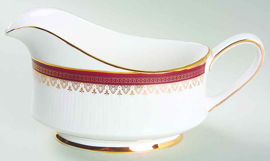 Holyrood Red (Smooth, No Flowers) Gravy Boat by Paragon-1