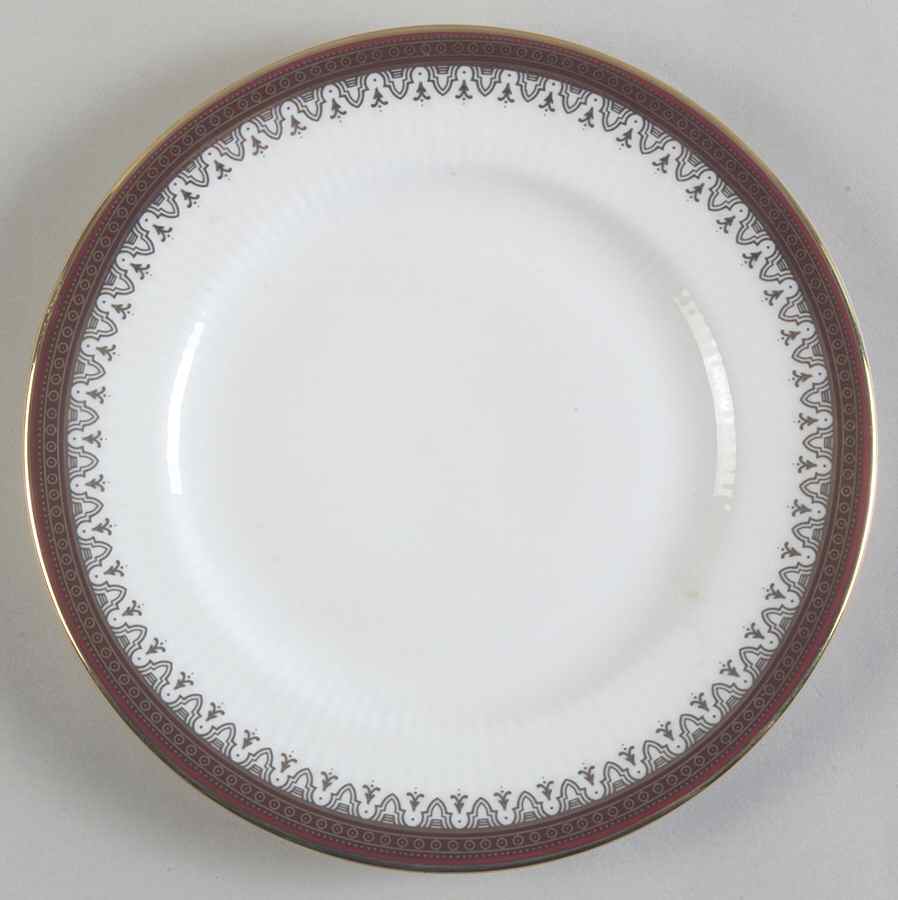 Holyrood Red (Smooth, No Flowers) Bread & Butter Plate by Paragon-1