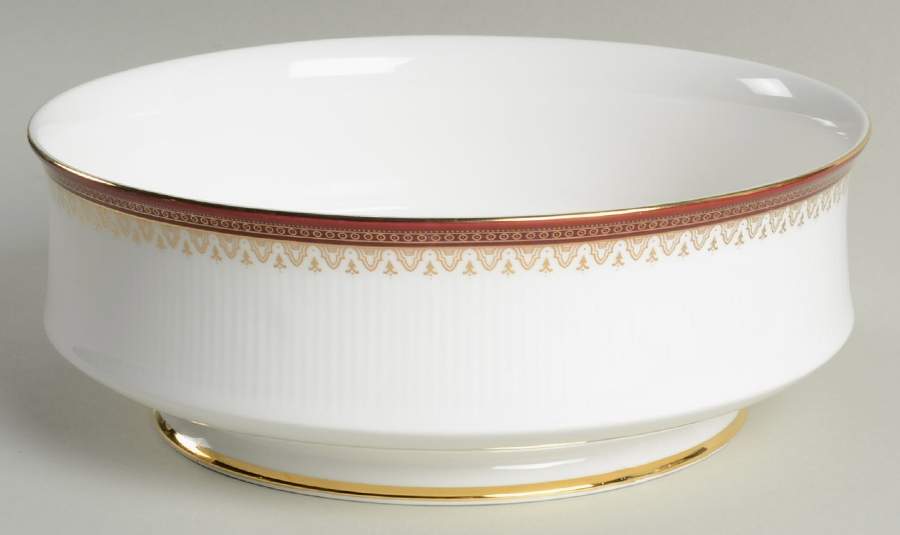 Holyrood Red (Smooth, No Flowers) 8" Round Vegetable Bowl by Paragon-1