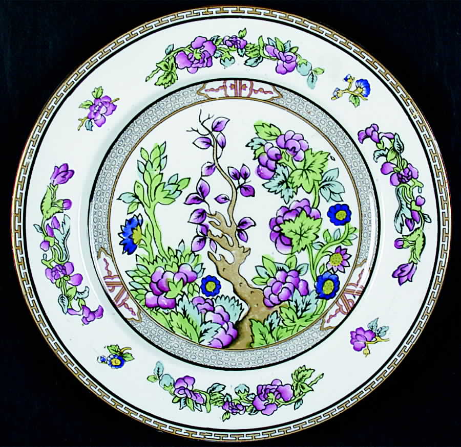Indian Tree (Smooth, Gold Trim) Dinner Plate by Paragon-1