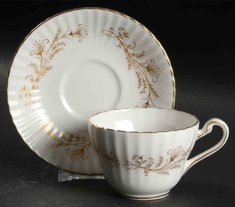 Lafayette Flat Cup & Saucer Set by Paragon-1