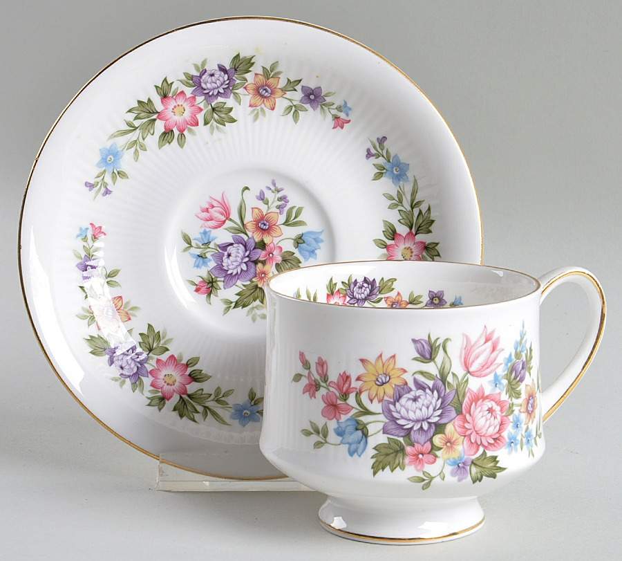Lavinia Footed Cup & Saucer Set by Paragon-1