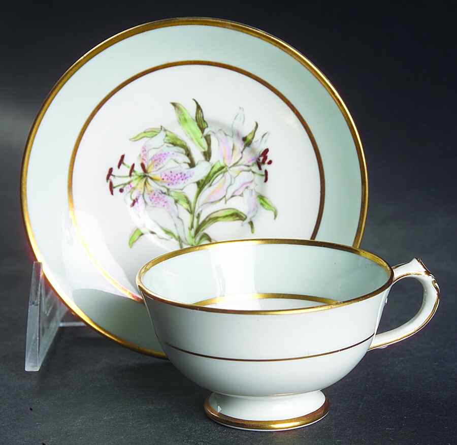 Lilium Footed Demitasse Cup & Saucer Set by Paragon-1