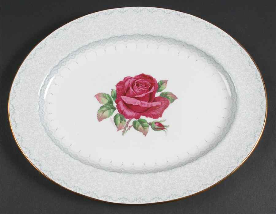 Madeira Lace 12" Oval Serving Platter by Paragon-1