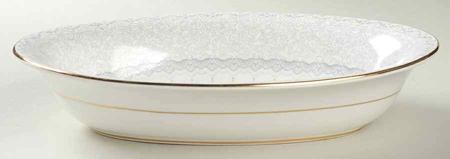 Madeira Lace 10" Oval Vegetable Bowl by Paragon-1