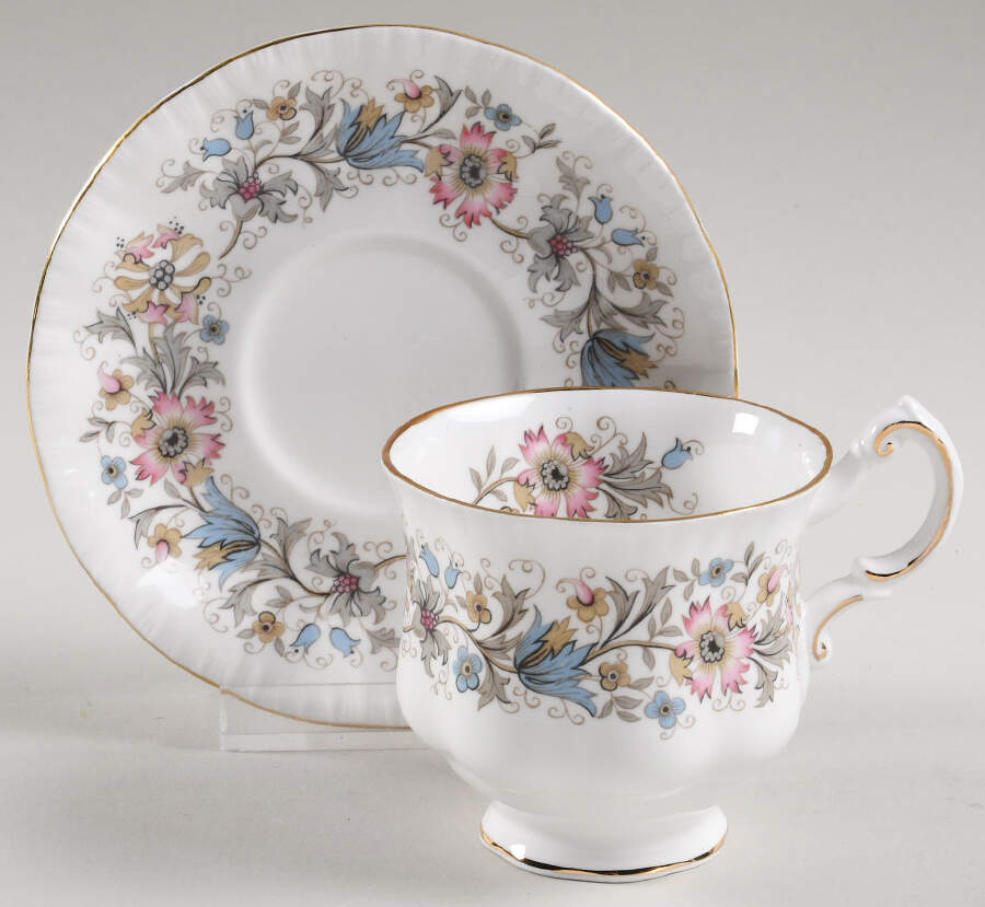 Meadowvale Footed Demitasse Cup & Saucer Set by Paragon-1