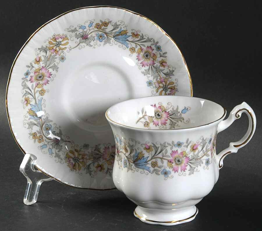 Meadowvale Footed Cup & Saucer Set by Paragon-1
