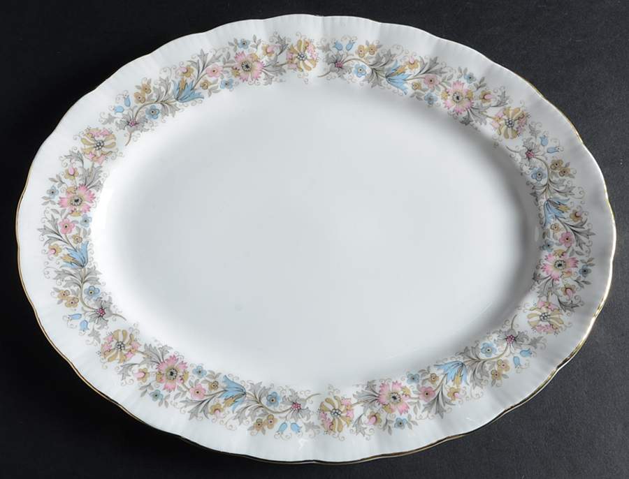 Meadowvale 13" Oval Serving Platter by Paragon-1