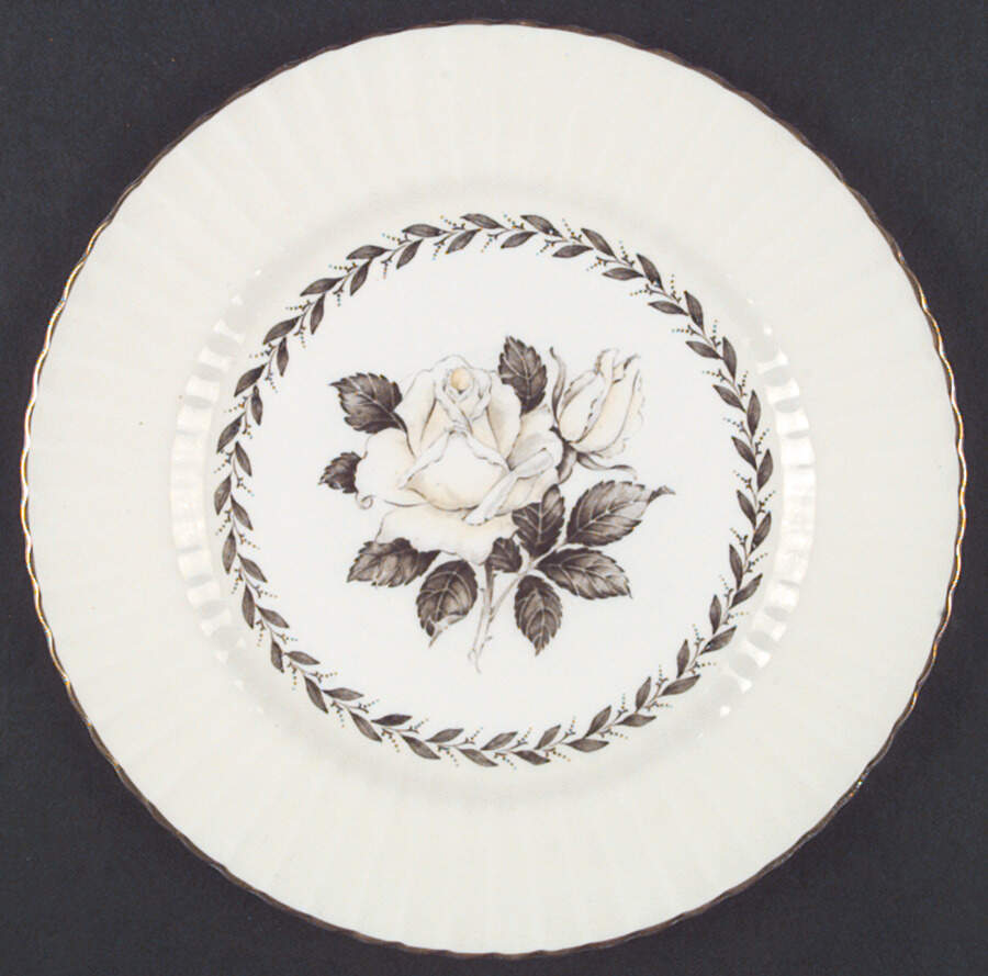 Melanie Rose Cream Dinner Plate by Paragon-1