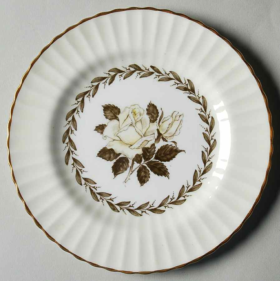 Melanie Rose Cream Bread & Butter Plate by Paragon-1