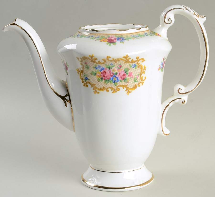 Minuet (White Background) Coffee Pot No Lid by Paragon-1