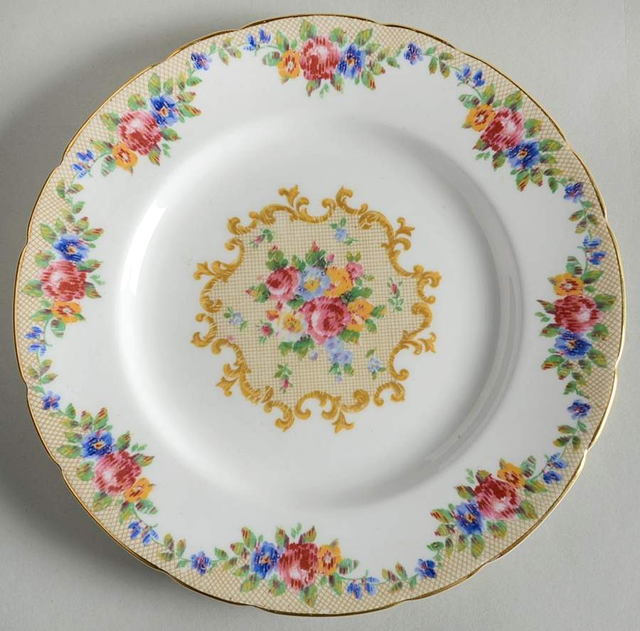 Minuet (White Background) Salad Plate by Paragon-1