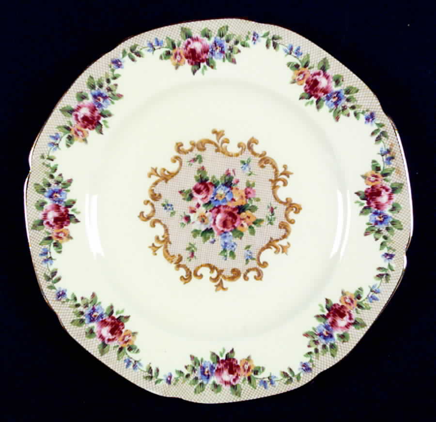 Minuet (Cream Background) Salad Plate by Paragon-1