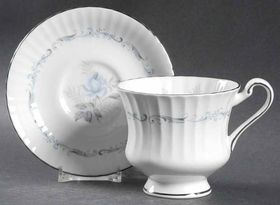 Morning Rose Footed Cup & Saucer Set by Paragon-1