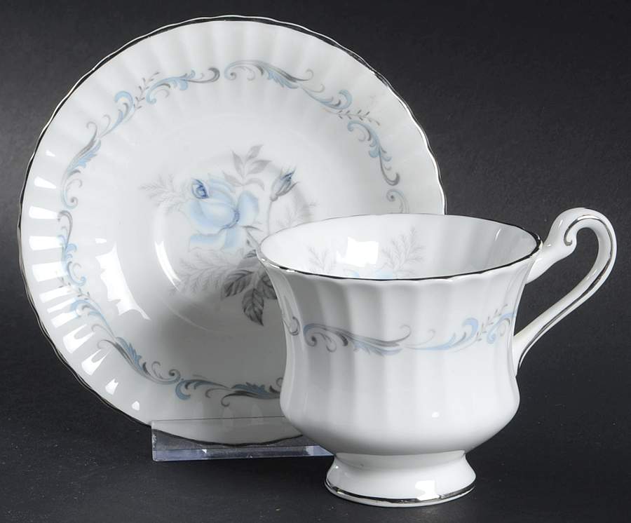 Morning Rose Footed Demitasse Cup & Saucer Set by Paragon-1