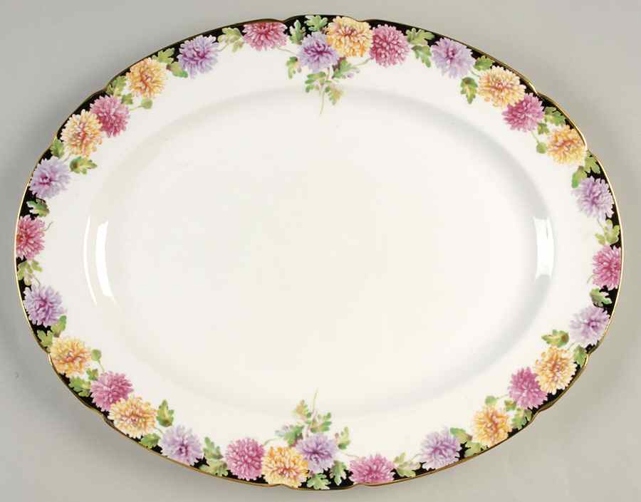 Mums 15" Oval Serving Platter by Paragon-1