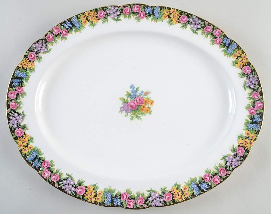 Old English Garden 16" Oval Serving Platter by Paragon-1