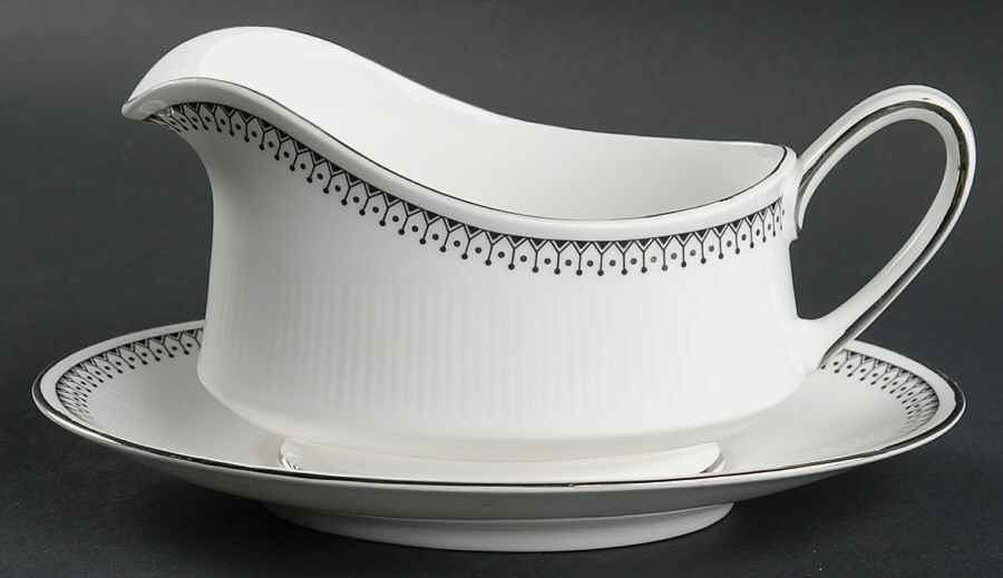 Olympus Gravy Boat & Underplate by Paragon-1
