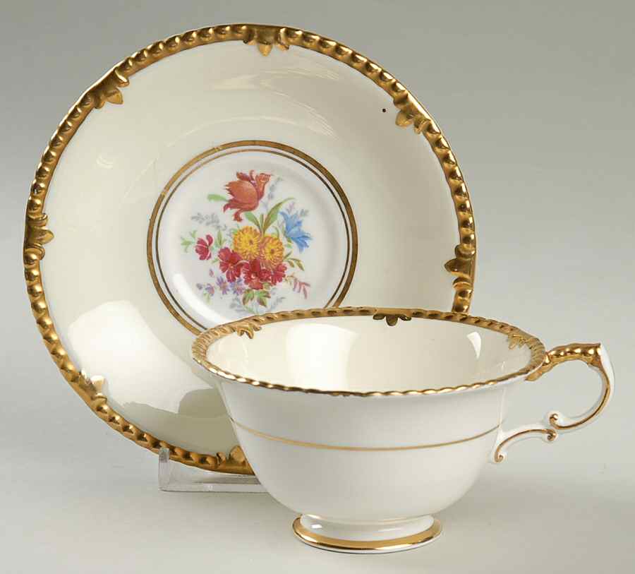 Park Lane Footed Cup & Saucer Set by Paragon-1