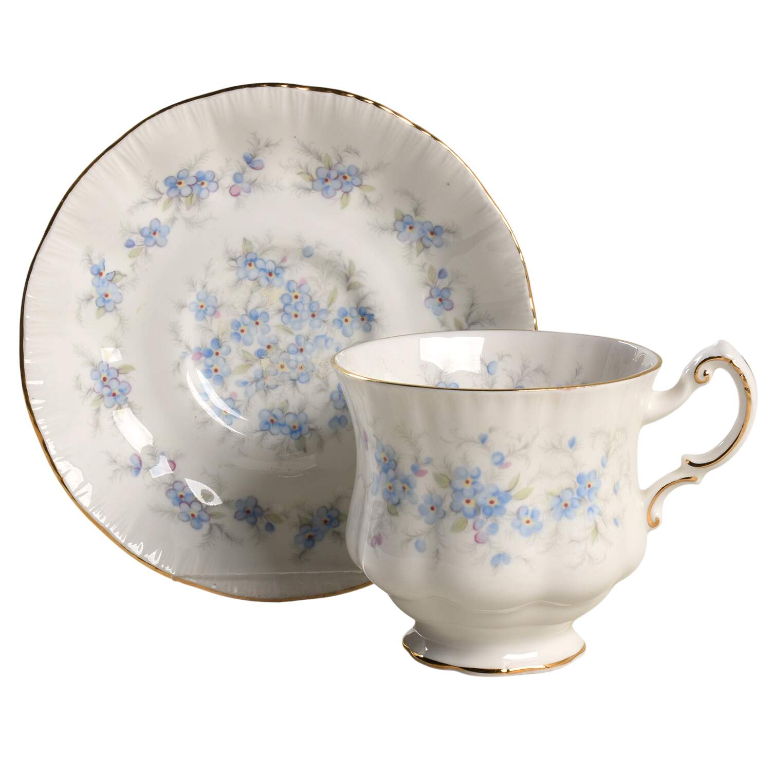 Petit Fleurs Footed Cup & Saucer Set by Paragon-1