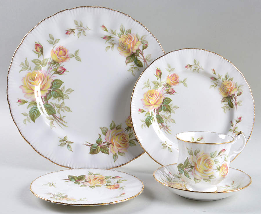 Peace Rose 5 Piece Place Setting by Paragon-1