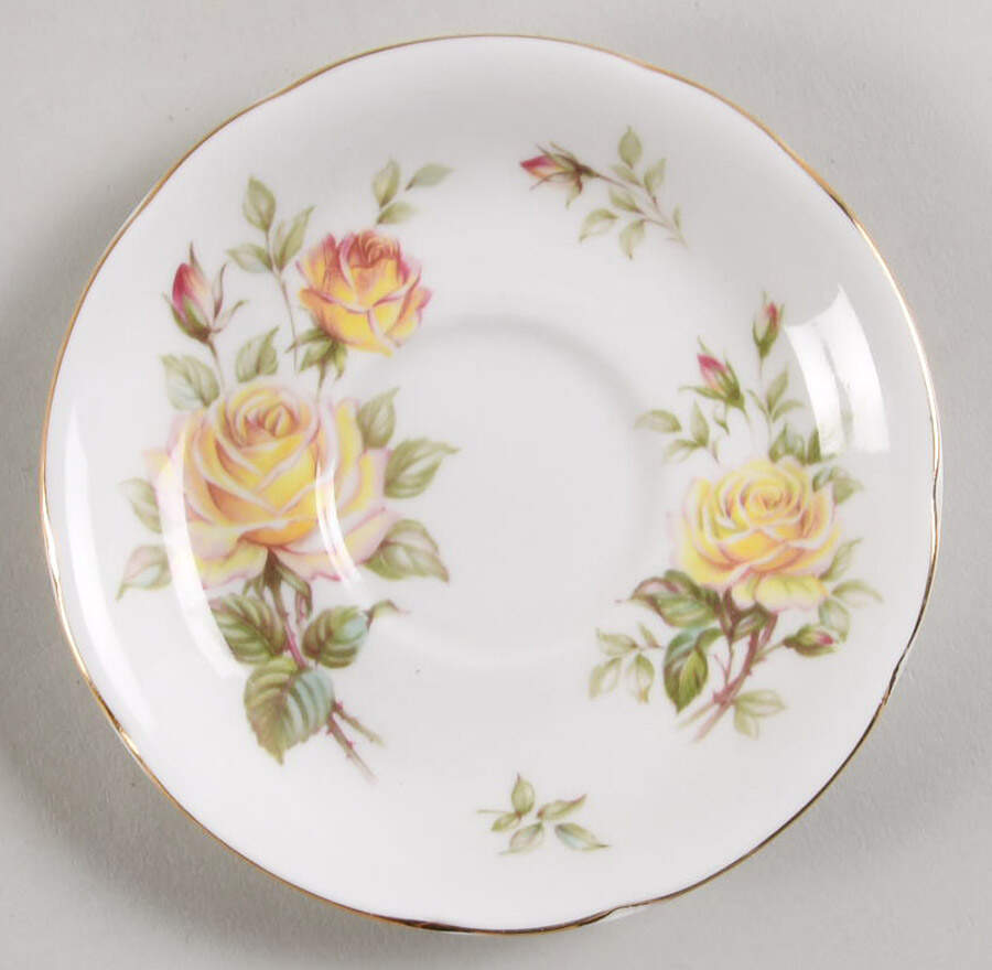 Peace Rose Saucer for Demitasse Cup by Paragon-1