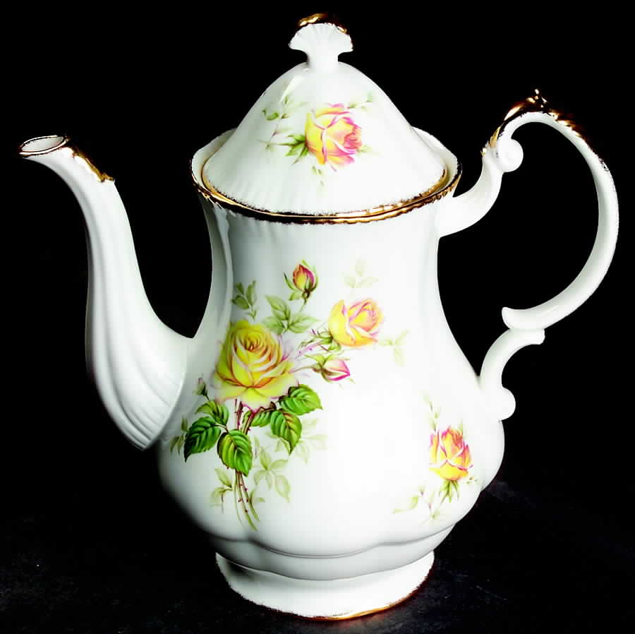 Peace Rose Coffee Pot & Lid by Paragon-1