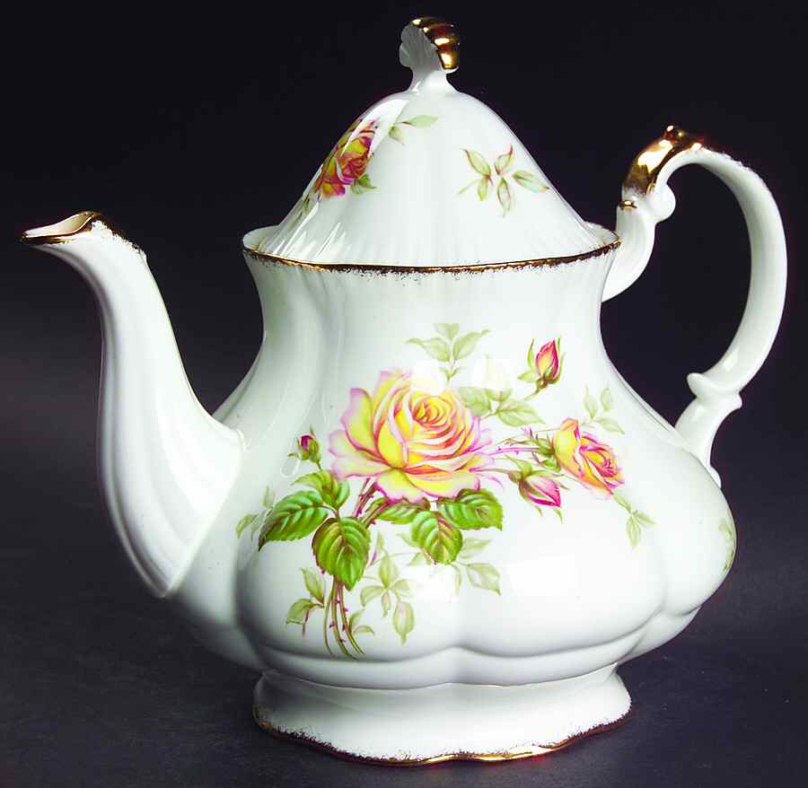 Peace Rose Teapot & Lid by Paragon-1