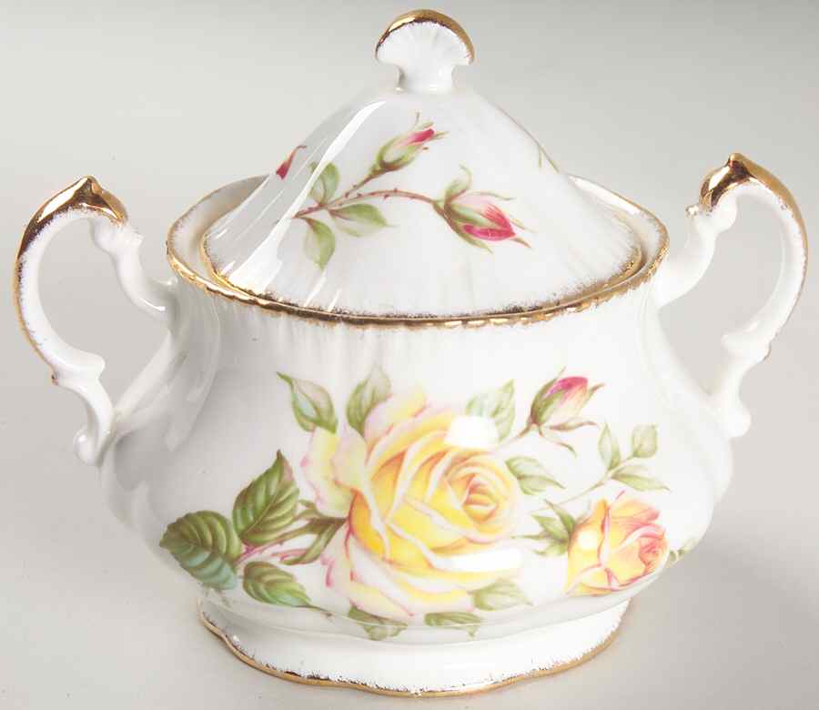 Peace Rose Sugar Bowl & Lid by Paragon-1
