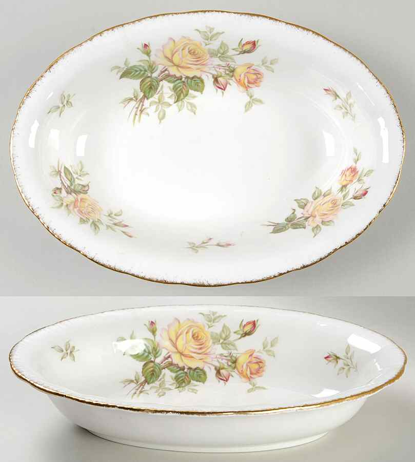 Peace Rose 10" Oval Vegetable Bowl by Paragon-1