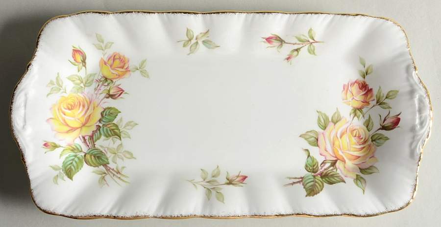 Peace Rose Large Sandwich Tray by Paragon-1