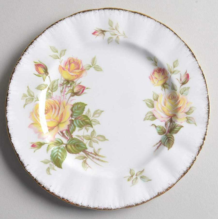 Peace Rose Dessert/Pie Plate by Paragon-1