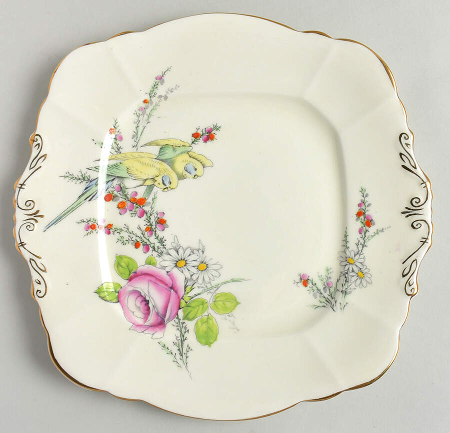 Princess Margaret Rose Square Handled Cake Plate by Paragon-1