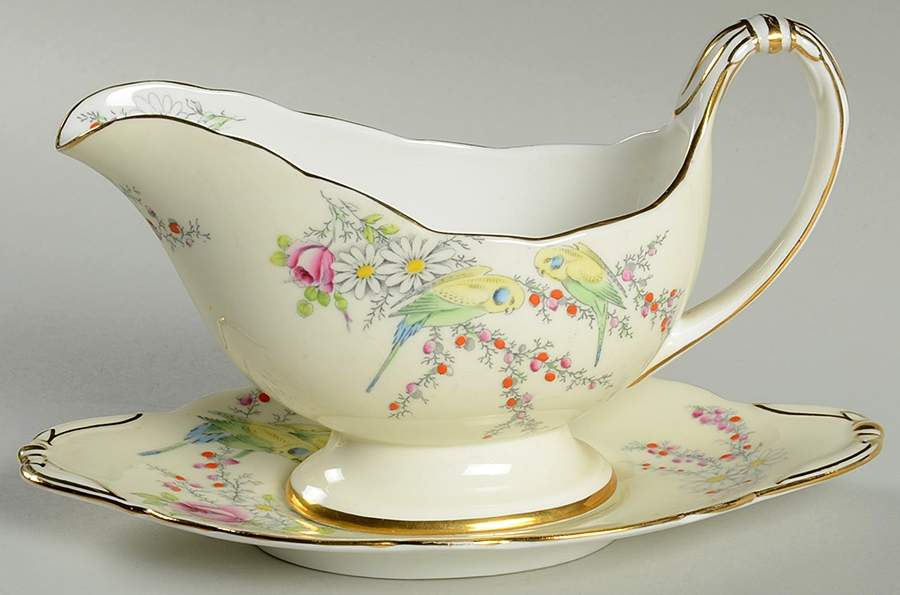 Princess Margaret Rose Gravy Boat & Underplate by Paragon-1